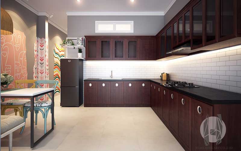 Thiết kế không gian nội thất phòng bếp