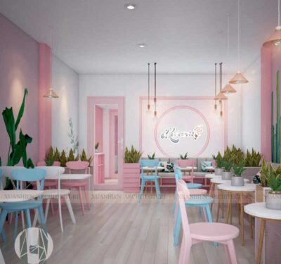 Không gian của quán trà sữa