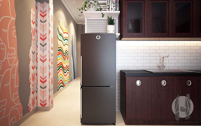 Sự kết hợp hài hoà nội thất phòng bếp