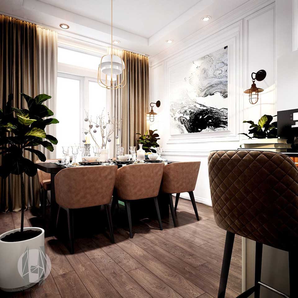 Thiết kế bàn ăn đẳng cấp