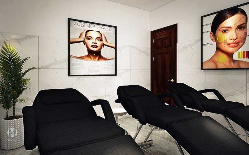 Không gian khách hàng tận hưởng dịch vụ