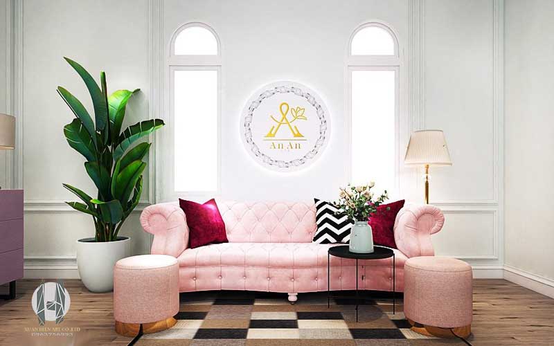 Thiết kế sảnh đợi cho spa