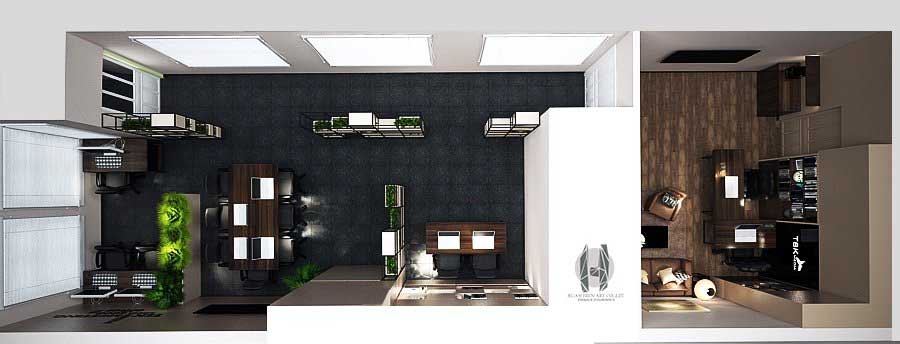 Tổng quát toàn bộ thiết kế của văn phòng