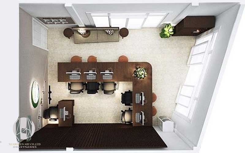Thiết kế nội thất văn phòng tầng 1