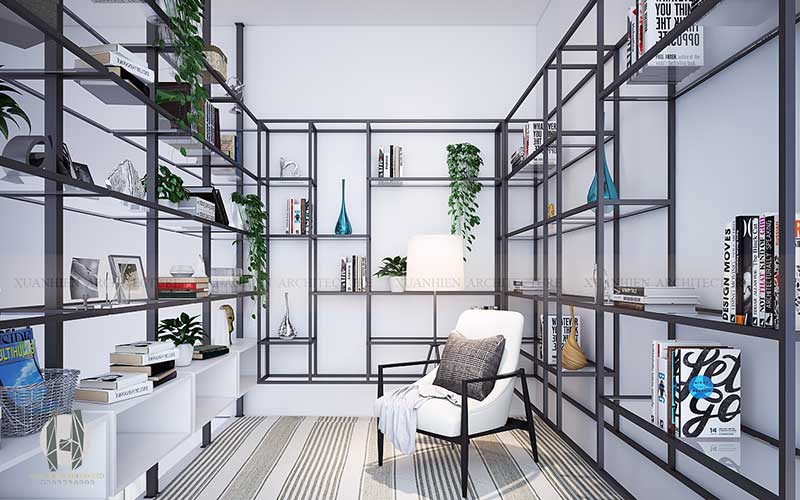 Bố trí phụ kiện hợp lí đơn giản nhưng đầy đủ