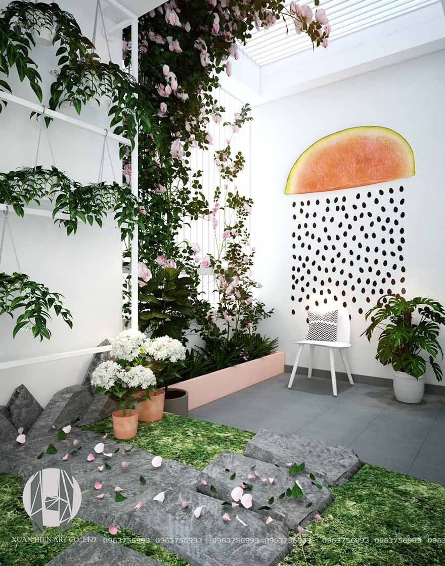 Thiết kế và thi công bởi kiến trúc Xuân HIến