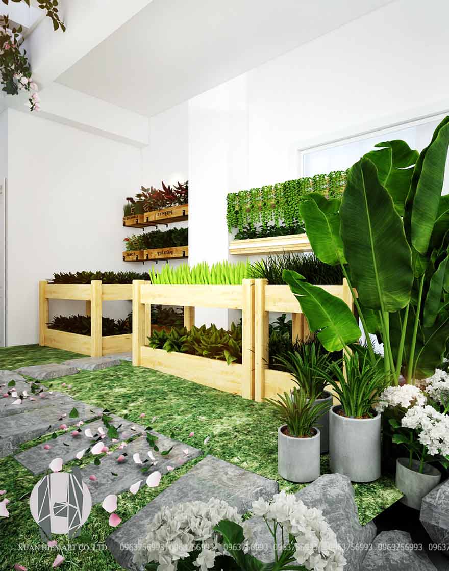 Thiết kế và thi công bởi kiến trúc Xuân HIến