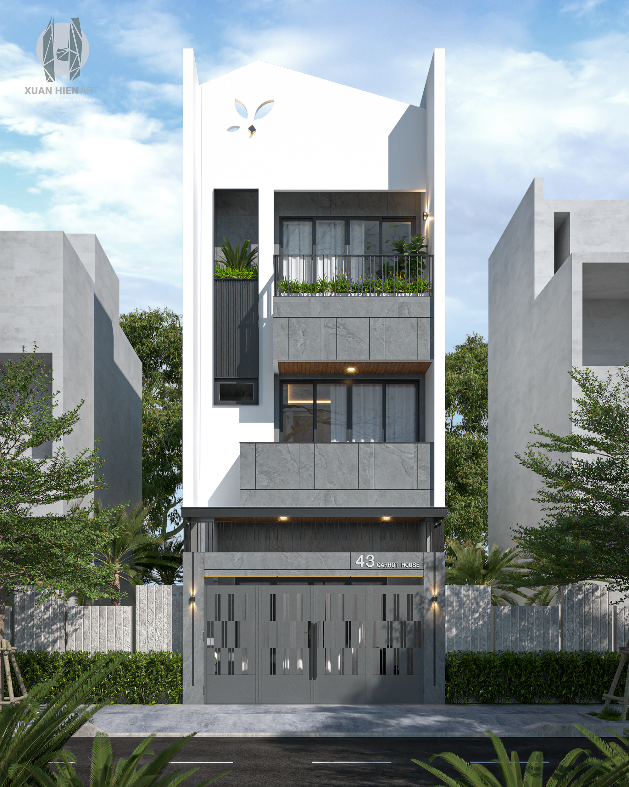 Mẫu nhà phố hiện đại 3 tầng