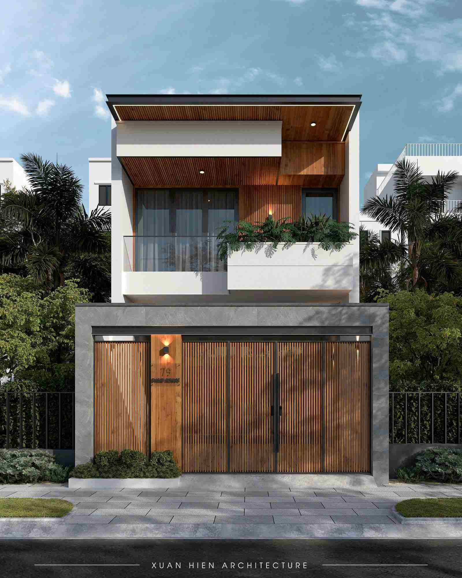 Nhà phố 2 tầng hiện đại