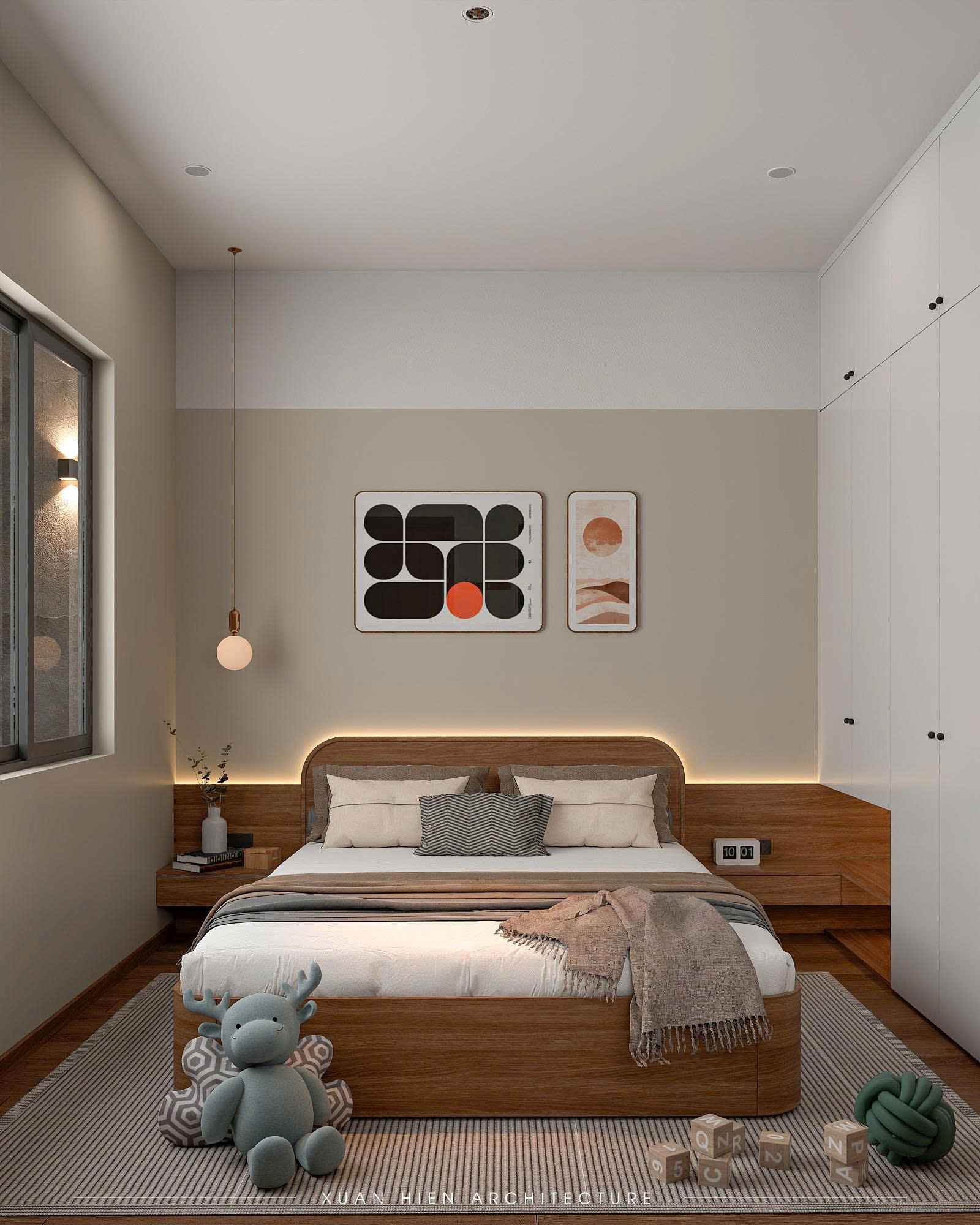 Phòng ngủ cho con với phong cách dễ thương